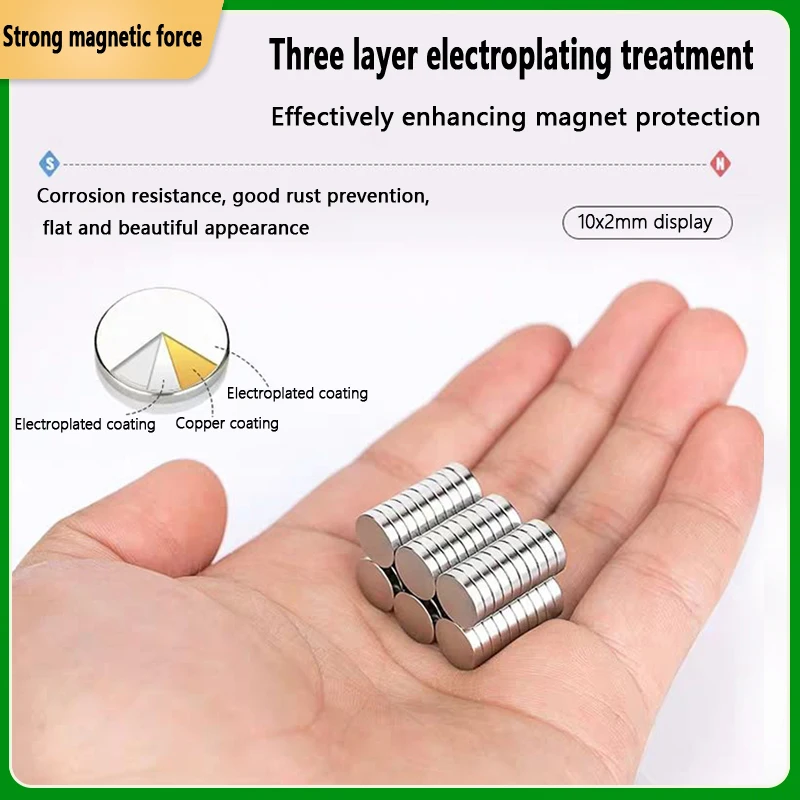 1x0.5 1x1 2x1 3x1 4x1 5x1 6x1 7x1 8x1 9x1 10x1 mm Strong Round Magnets for Fridge Office Use Refrigerator magnet Magnetic hook