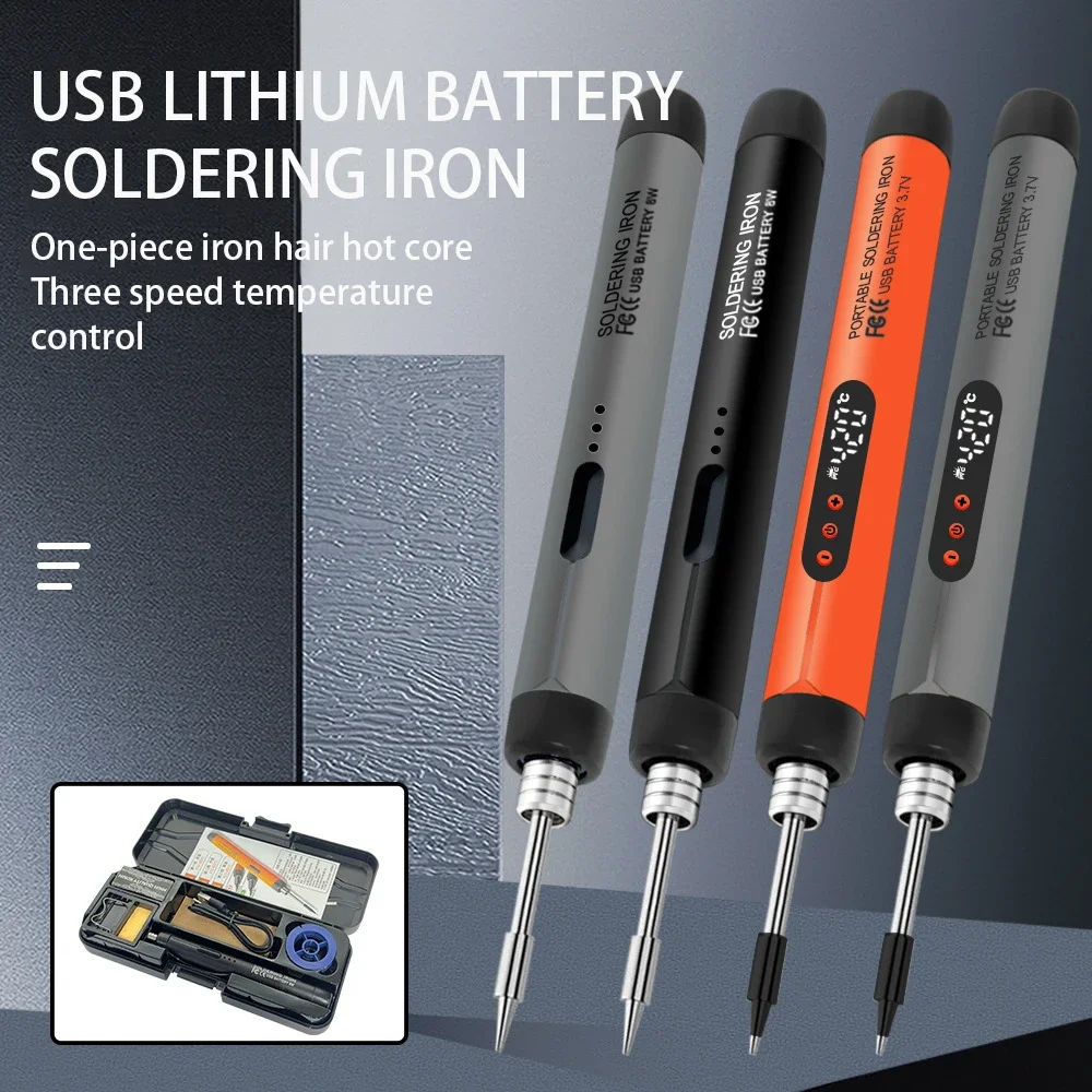 Portátil 5v 8w usb sem fio ferro de solda elétrica carregamento rápido bateria de lítio ferro de solda reparação ferramenta de soldagem