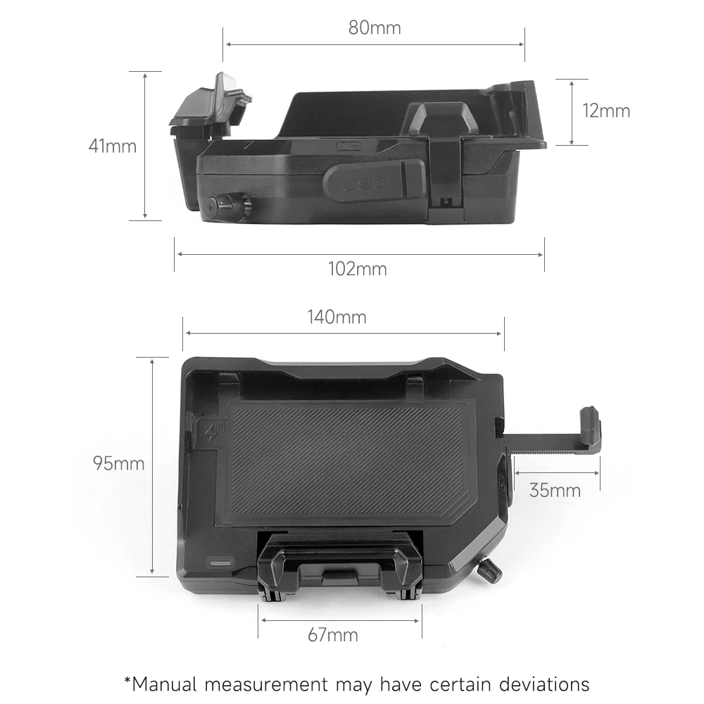 Soporte de teléfono de carga inalámbrica para motocicleta, soporte de navegación para F850GS F750GS R1250GS R1200GS R1300GS ADV S1000XR F900R F900XR