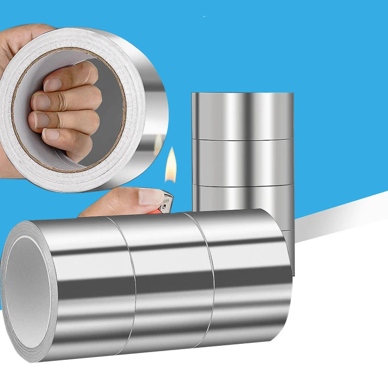 ห้องครัวอลูมิเนียมฟอยล์เทปอุณหภูมิสูงCooktop Self-Adhesive Greaseproofสติกเกอร์Moisture-Proofโรคราน้ําค้างกันน้ําตะเข็บทะเล