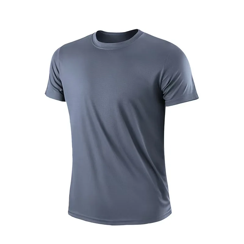 ランニング 吸汗速乾 ラウンドネック Tシャツ トレーニング エクササイズ ジム スポーツシャツ トップス 軽量 メンズ 速乾 半袖 ジム