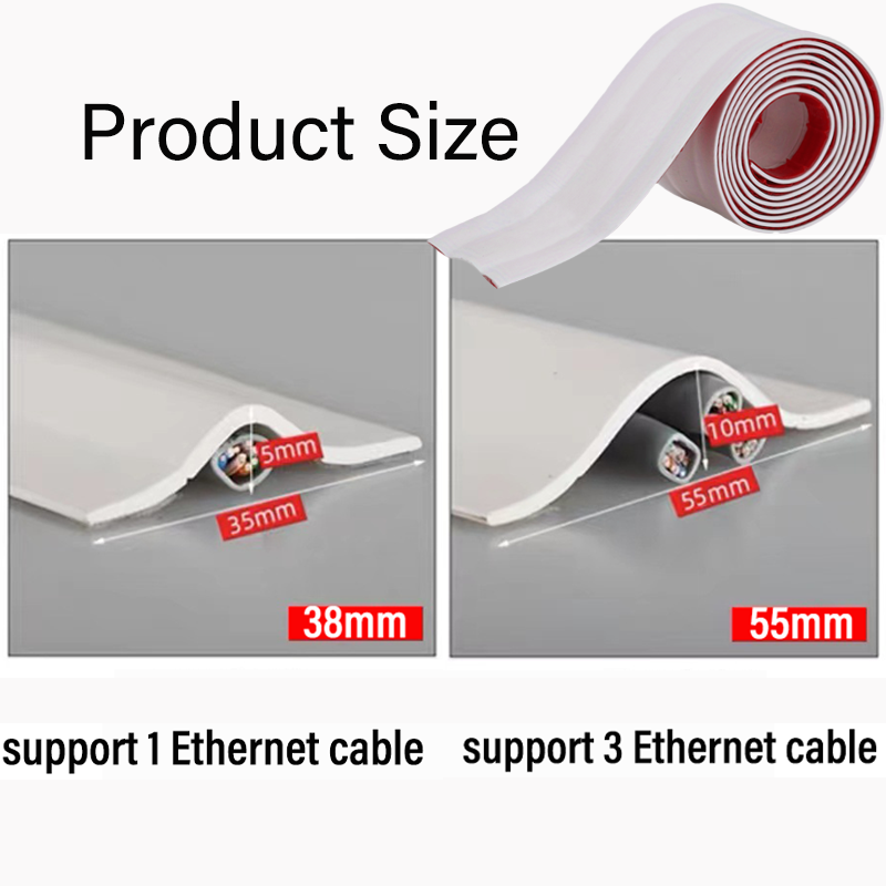 Protector de Cable autoadhesivo, tira de protección de Cable de PVC, cubierta de protección de Cable aislante, resistente al desgaste, previene organizadores de viaje
