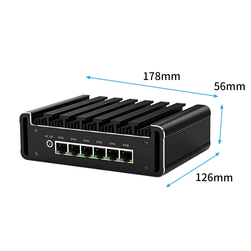 CPU Intel N150 Mini PC DDR5 M.2 NVME SSD Pfsense 6*2.5G Lan Desktop