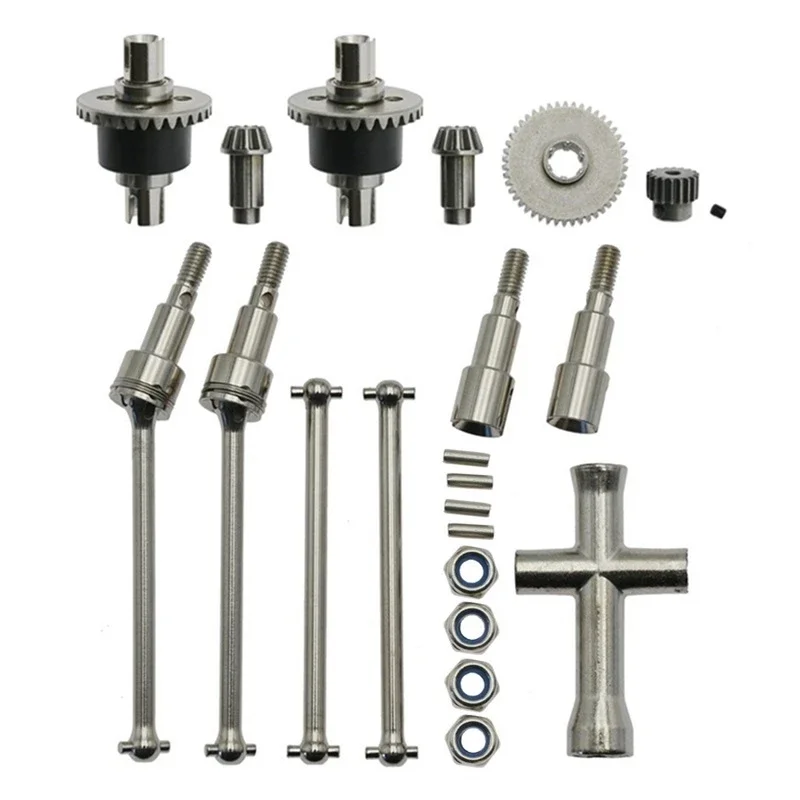 SCY 16101 PRO 16102 PRO 16103 PRO RC รถโลหะไร้แปรงอะไหล่อัพเกรด DIY อะไหล่ชิ้นส่วนเดิมมอเตอร์ไร้แปรงเกียร์ไดรฟ์เพลา