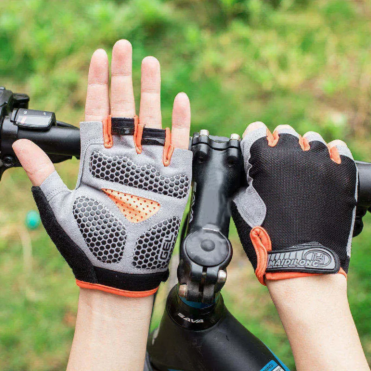 Frauen Radfahren Fahrrad Handschuhe Halb Finger Gym Handschuhe Männer Handschuh Atmungsaktive Anti-slip Handschuh Fitness Sport Training Handschuhe