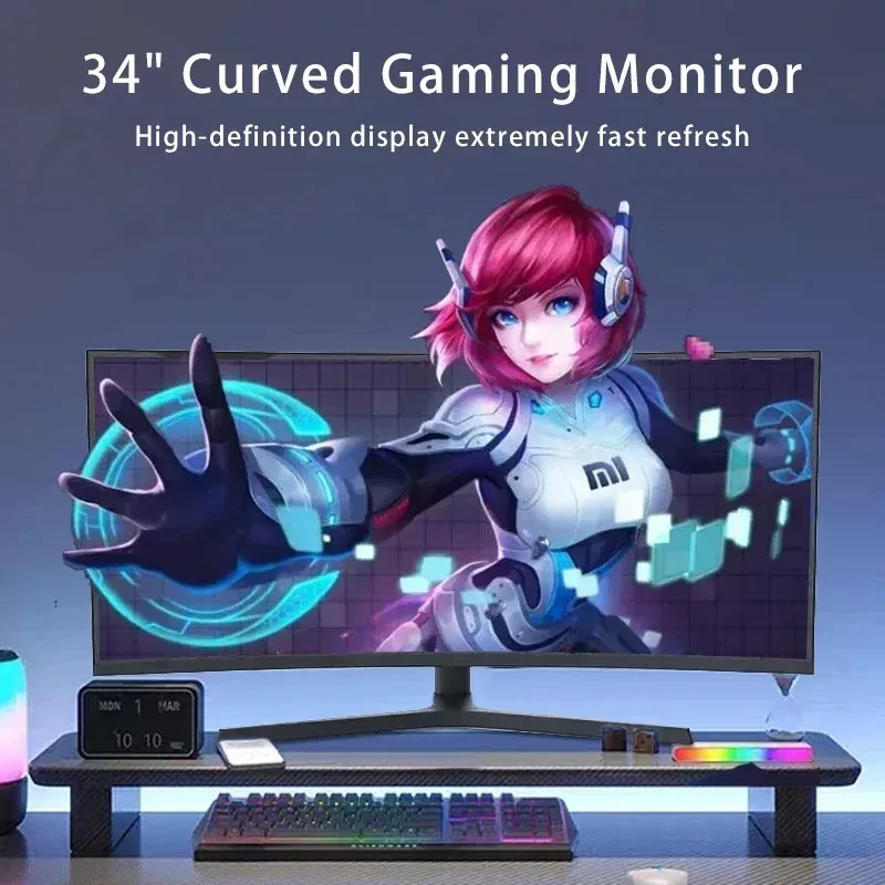 Wide Screen 34 Inch  4K 165HZ Curved Display 1MS MPRT Gaming Computer  PC