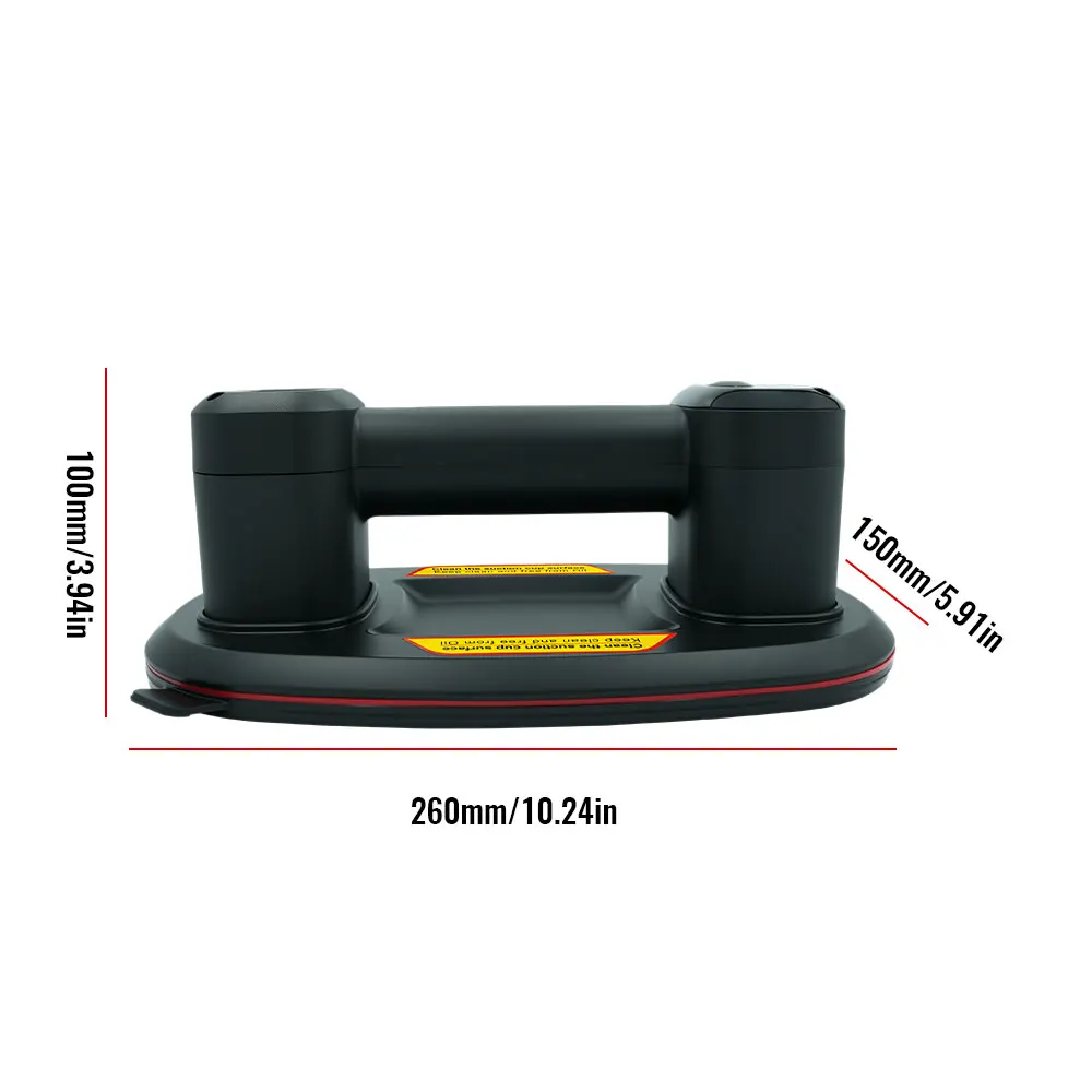 NOVA adsorção a vácuo de 300KG. Ventosa poderosa de motor duplo P9. Aparência oval. Carregamento USB. Mover telhas, granito, etc.
