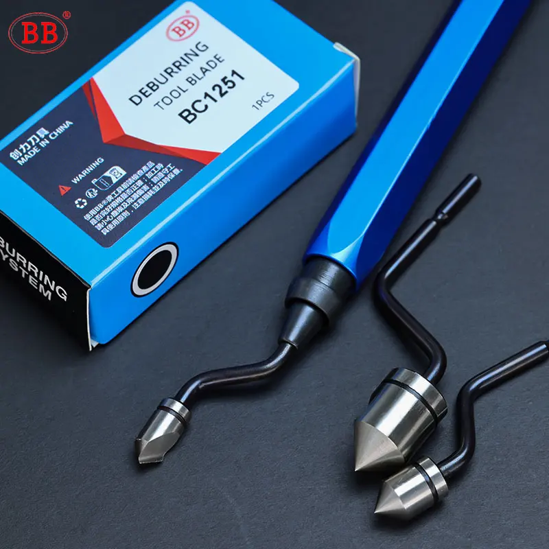 BB Deburr เครื่องมือคู่มือ HSS ขัดโลหะไม้พลาสติกอลูมิเนียมทองแดงเหล็กตัด Chamfer ใบมีด BS1010