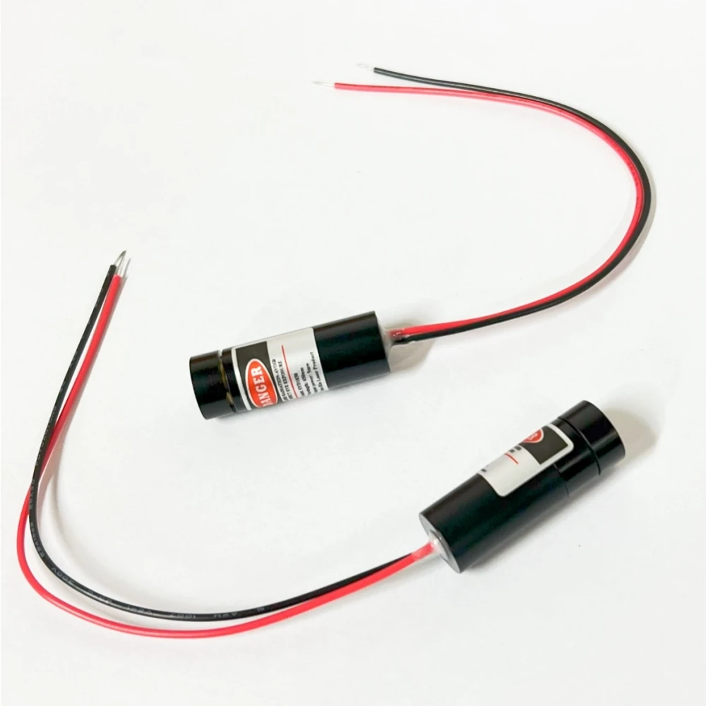 24V industrial grade laser module 12mm 650nm red light laser head, straight line, cross line, point shaped adjustable focus