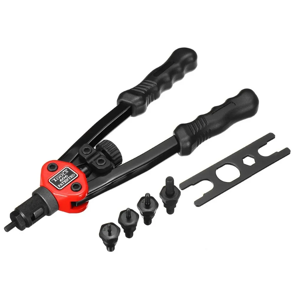 BT-606 Mandrel Rivet Nut Gun, Hand Heavy Duty Rivet Nut Setter Tool Kit,Threaded Riveter Tool,Threaded Insert Hand Riveter M3-M8