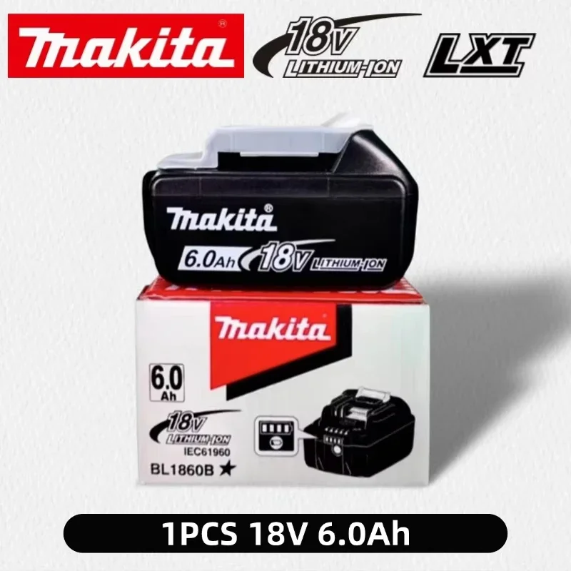 🪫 100% подлинная 18 В Makita 6 Ач/5 Ач для батареи Makita BL1840 BL1830B BL1850B BL1850 BL1860 BL1815, сменная литиевая батарея 🏅