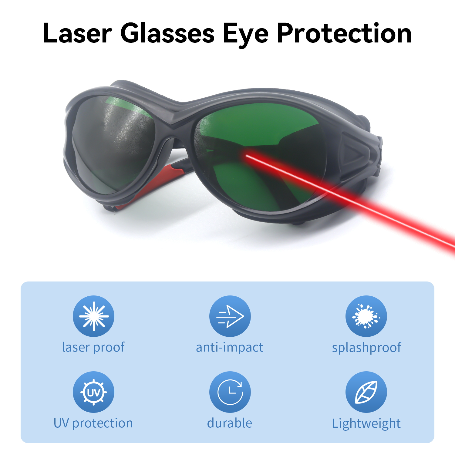Gafas de seguridad láser 10600nm OD7 gafas protectoras IPL protección láser protector láser lentes protectoras láser para gafas láser