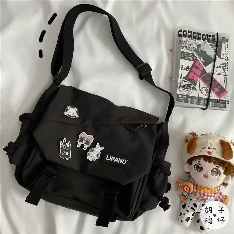 Koreaanse Street Style Veelzijdige artistieke Hong Kong-versie Schoudertas Messenger Crossbody Tas