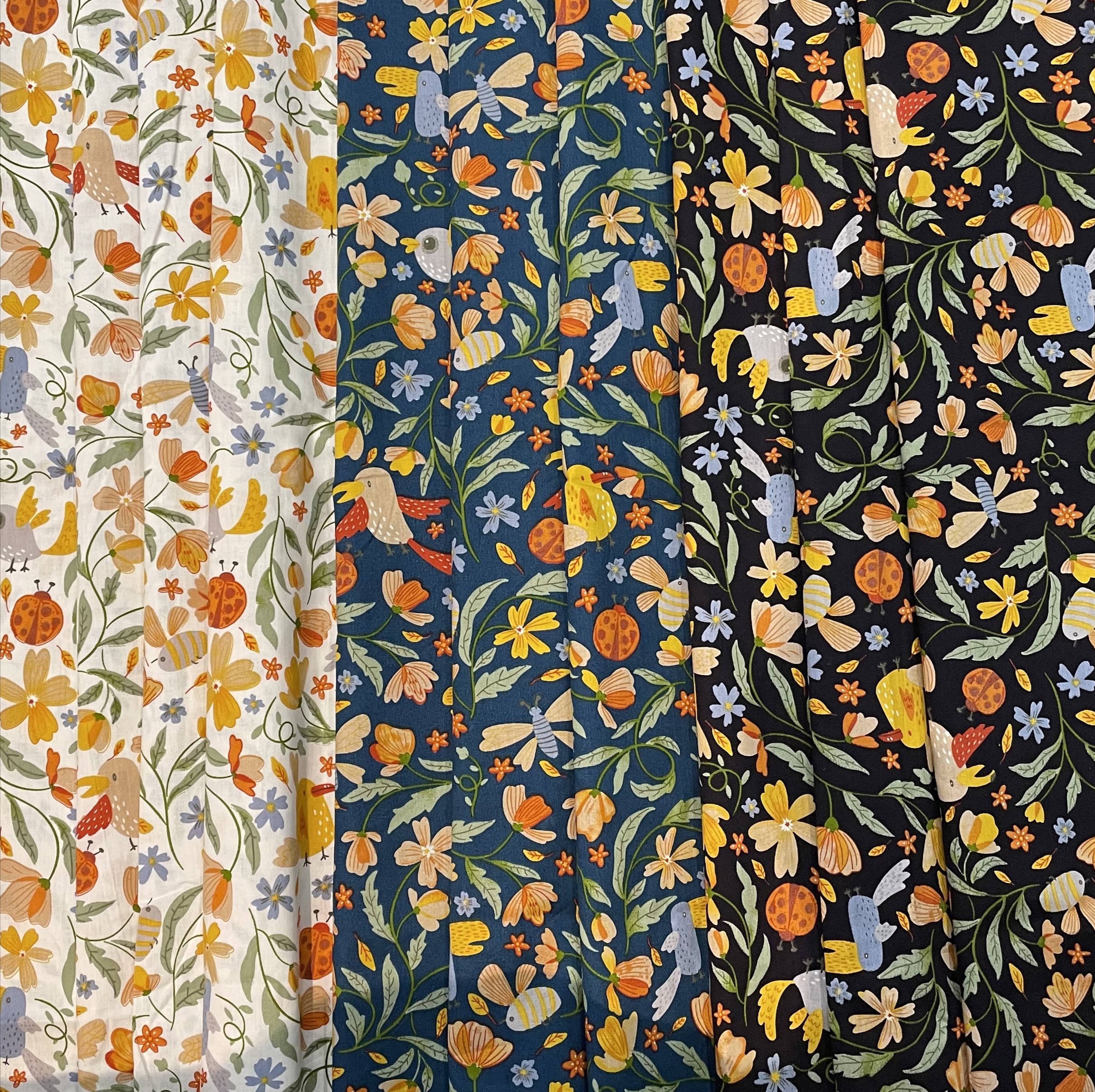 0.5メートルのレトロな花柄のパストラルコットンプリント生地、誇らしげに手作りの春と夏のドレス60年