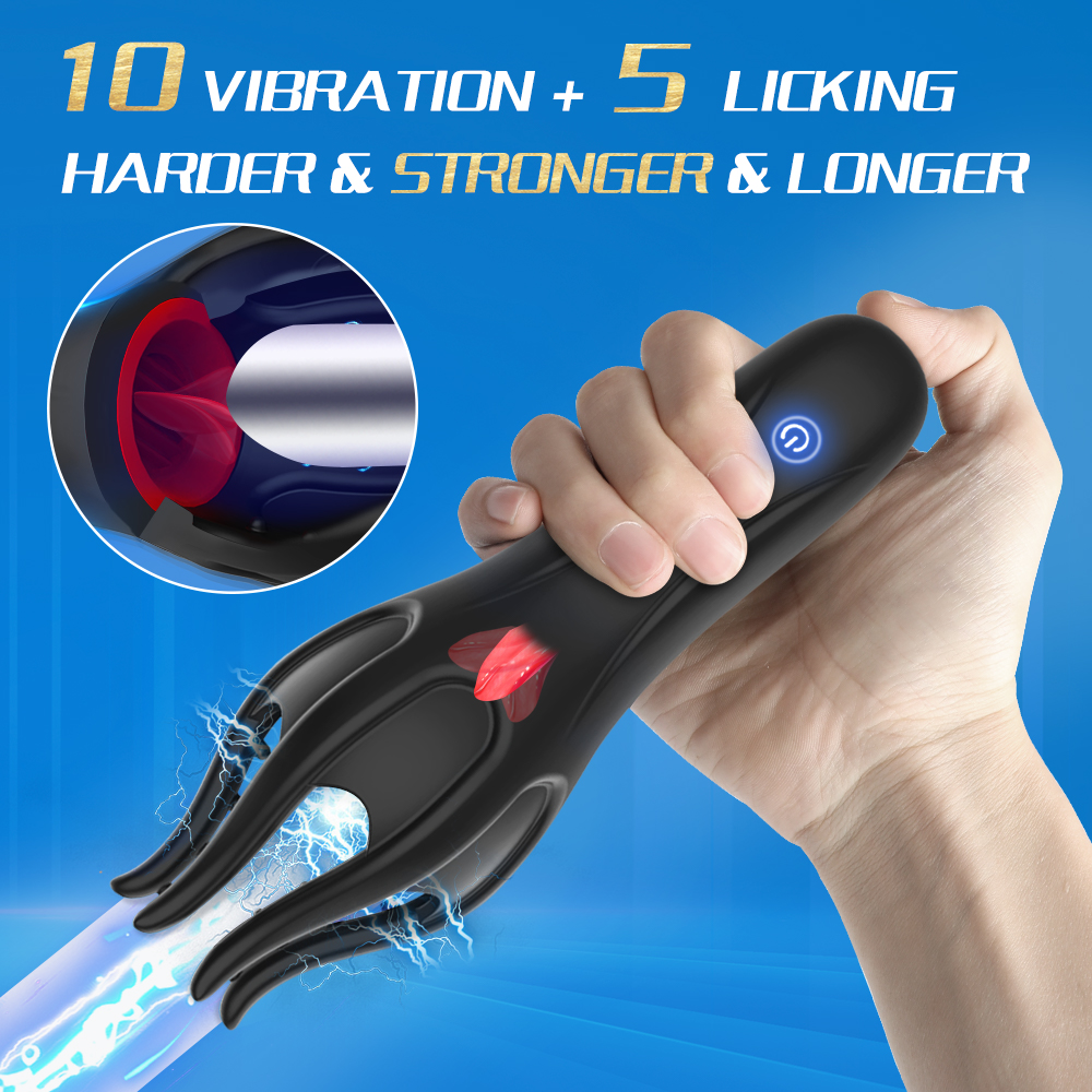 Glans Stimulate Trainer Vibrator Men Penis Delay Exerciser Stimulate Masturbation Massager Vibrating Endurance Trainning Sex Toy