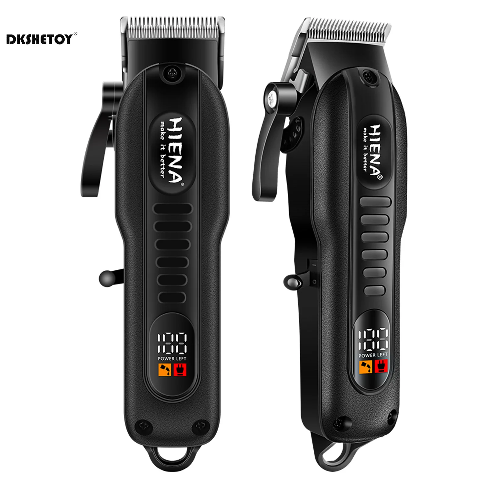 Professionelle Friseurschermaschine mit digitaler Anzeige, scharfe Klinge HYN-222 elektrischer Haarschneider für Haarschnitt, Bartrasierer, Friseursalon