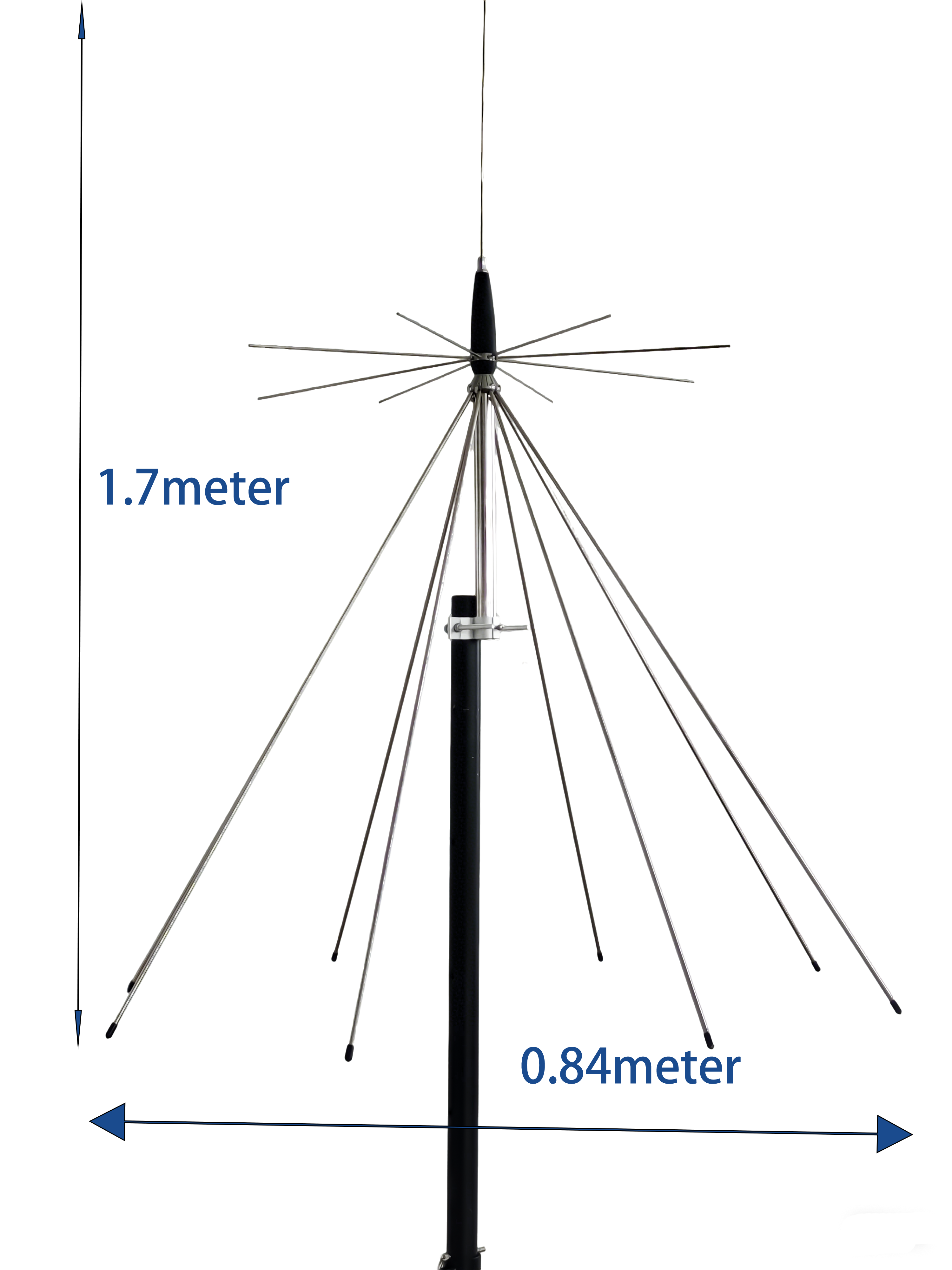 Antena Discone D3000 Antena Escáner CB UHF VHF Antena 25-3000MHz para Radio SDR Recibir Transmisión HF VHF