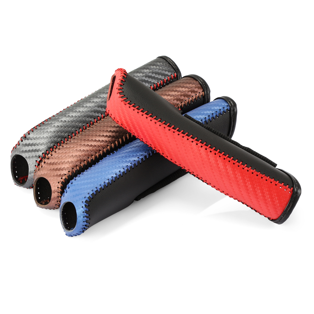 ハンドブレーキセットユニバーサル車ハンドブレーキスリーブPUレザーカバー滑り止め自動駐車ブレーキ