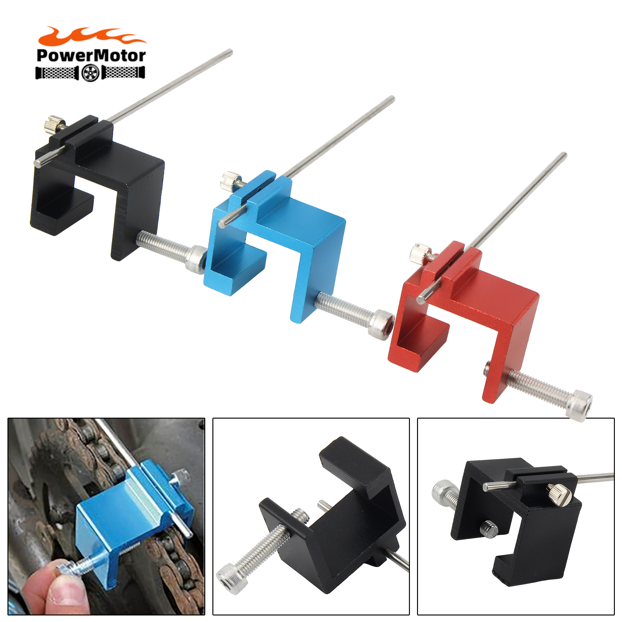 Universele motorfiets kettingwiel uitlijningsgereedschap ATV motorfiets ketting uitlijningsgereedschap motor motorcross pit crossmotoronderdelen