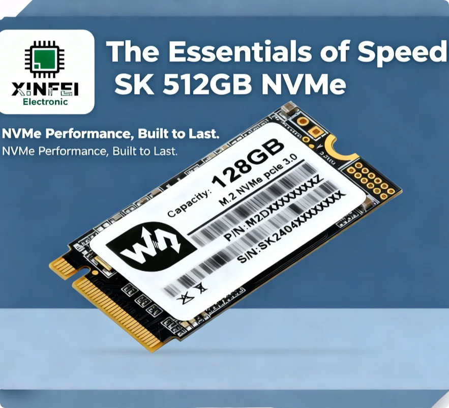 SK NVMe SSD M.2 2242 PCIe Gen3x4 Internal Solid State Drive, 3D TLC, for Laptop PC Raspberry Pi 5, 128GB/256GB/512GB