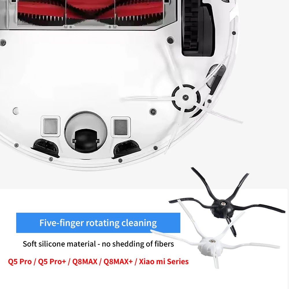 อะไหล่ทดแทนสำหรับหุ่นยนต์ดูดฝุ่น Roborock Q5 Pro Q5 Pro+ Q8 Max Q8 Max+ แปรงหลัก แปรงข้าง ไส้กรอง HEPA ผ้าถูพื้น ถุงเก็บฝุ่น