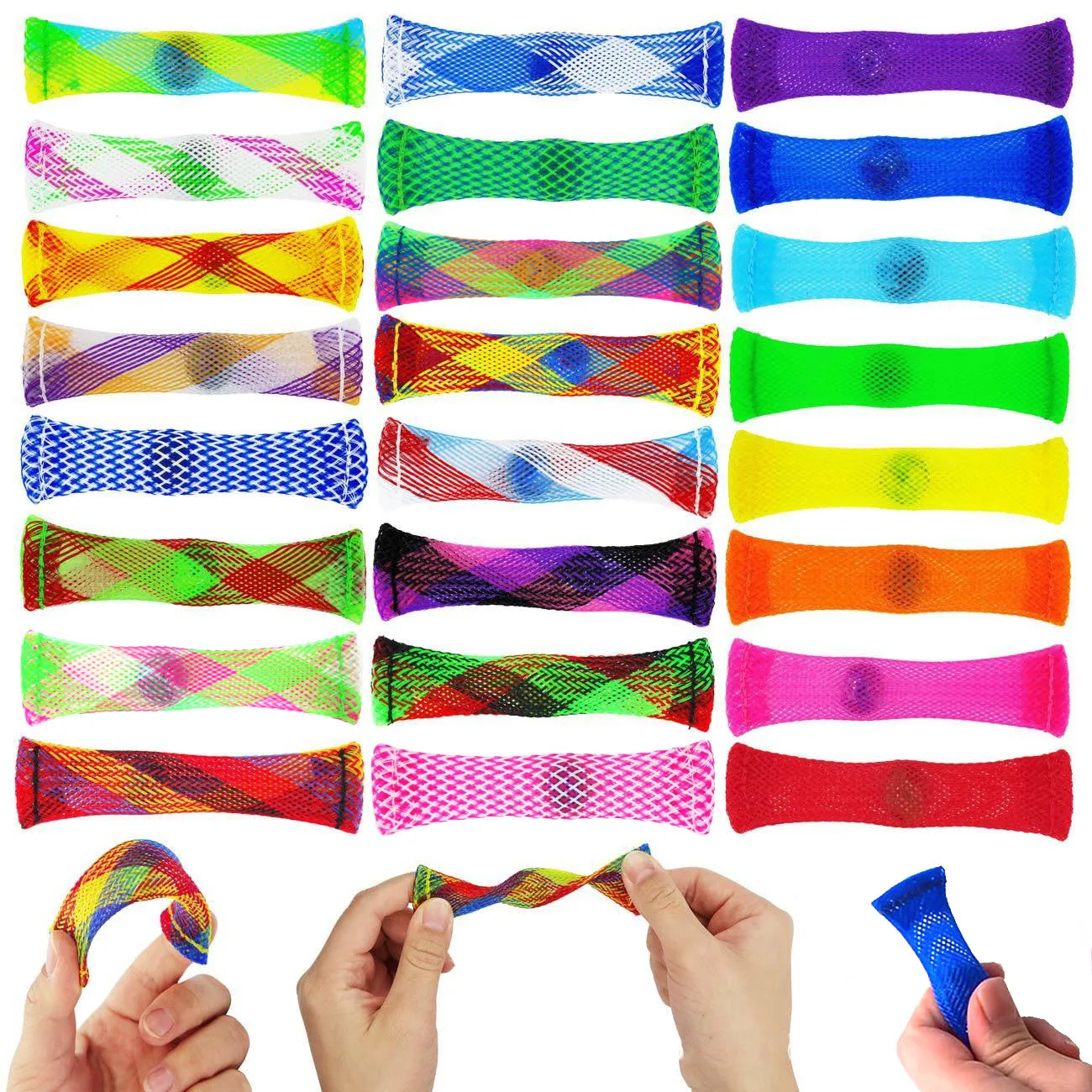 Jouets sensoriels boule de billes autisme tdah jouets de thérapie d'anxiété EDC soulagement du Stress jouets Fidget à main maille tressée courbure facile avec marbre
