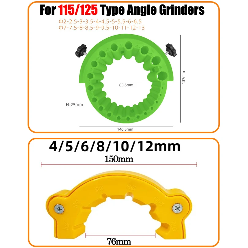 Multipurpose Drill Bit Grinding Sharpener Polishing Grinding Tool 125mm Angle Grinder Powered Tool Parts For 2-13mm Drill Bits
