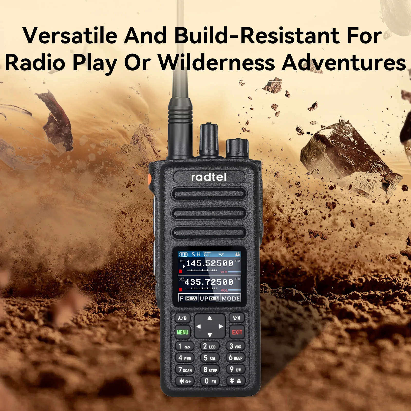 Radtel RT-730 10w banda aérea Walkie Talkie banda completa Amateur Ham 199CH HT USB-C batería NOAA FM AM UHF VHF Satcom