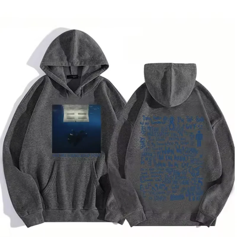 Hit Me-Sudadera con capucha de Billie para hombre, ropa deportiva informal, dura y suave, Tour, 2024