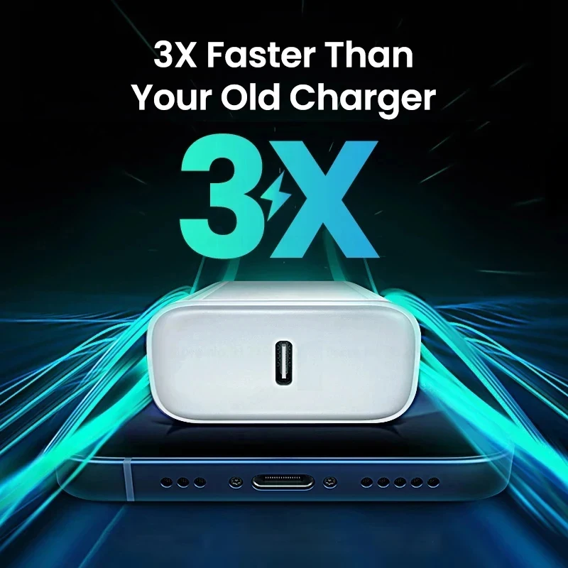 Adattatore US EU 20W PD caricabatterie rapido per iPhone 13 12 11 14 15 16 Pro Max Plus ricarica rapida USB C caricabatterie tipo C accessori per cavi