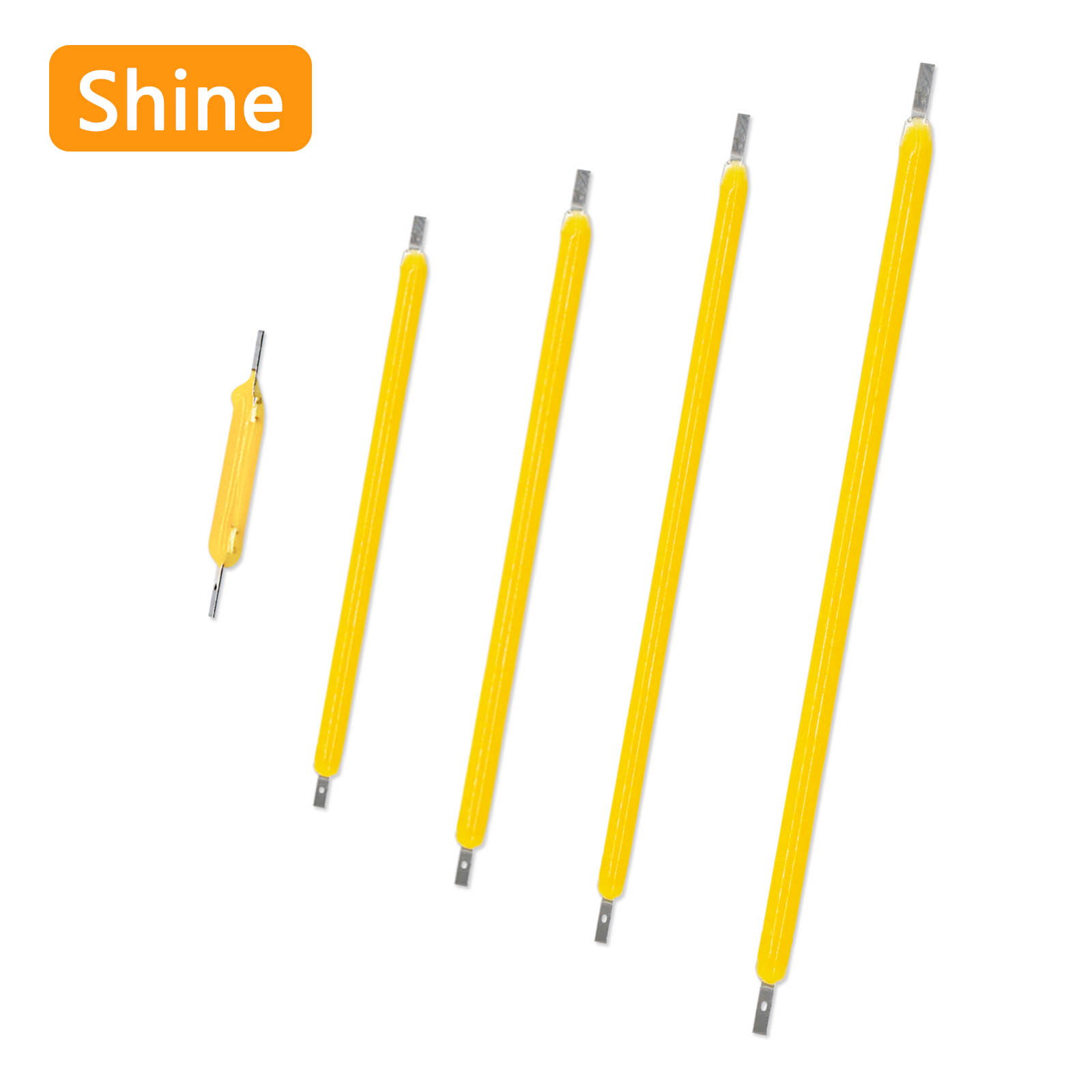 5 шт., лампа Эдисона в стиле ретро, лампа с жесткой нитью накаливания 18,8 мм, 29 мм, 38 мм, 54 мм, 68 мм, DC3V, 12 В, 57 В, 80 В, лампа накаливания, аксессуары для диодов