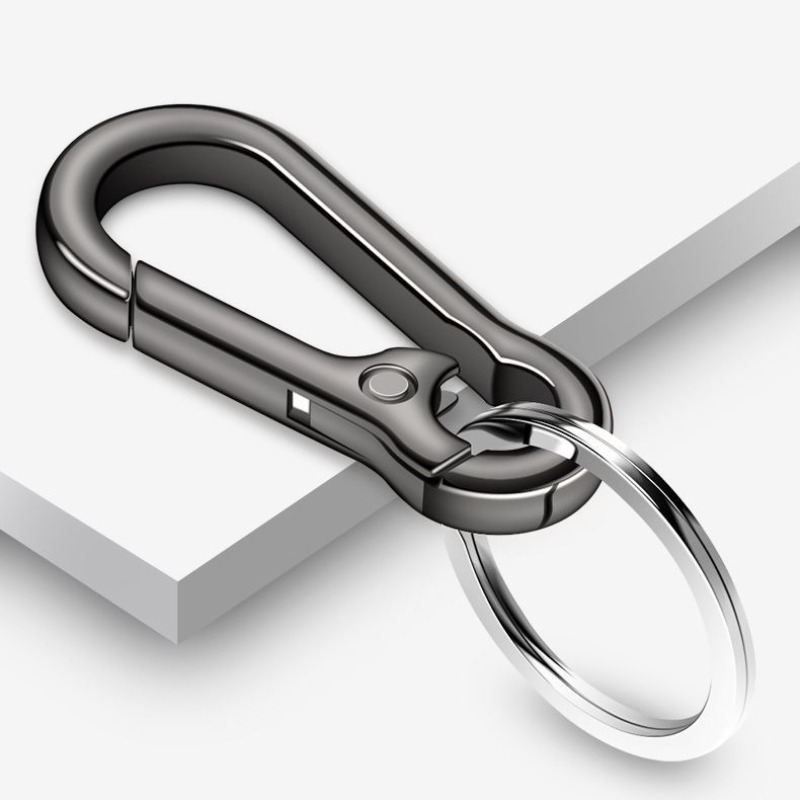 Liga de zinco chaveiro do carro anti-perdido chaveiro com chaveiro simples cabaça fivela mosquetão chaveiro auto cinto clipe titular