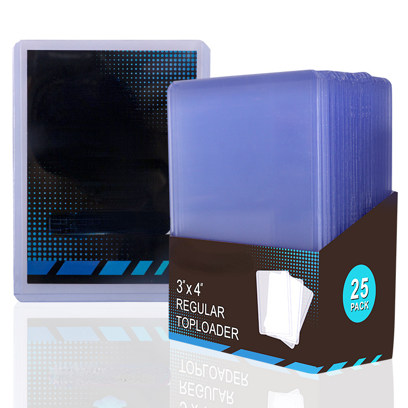 25pcs TOP Loaders Trading Card 35pt 3 "X 4" แข็งกีฬาการ์ด Protector Hard แขน Toploader สําหรับ MTGYugioh การ์ดเบสบอล