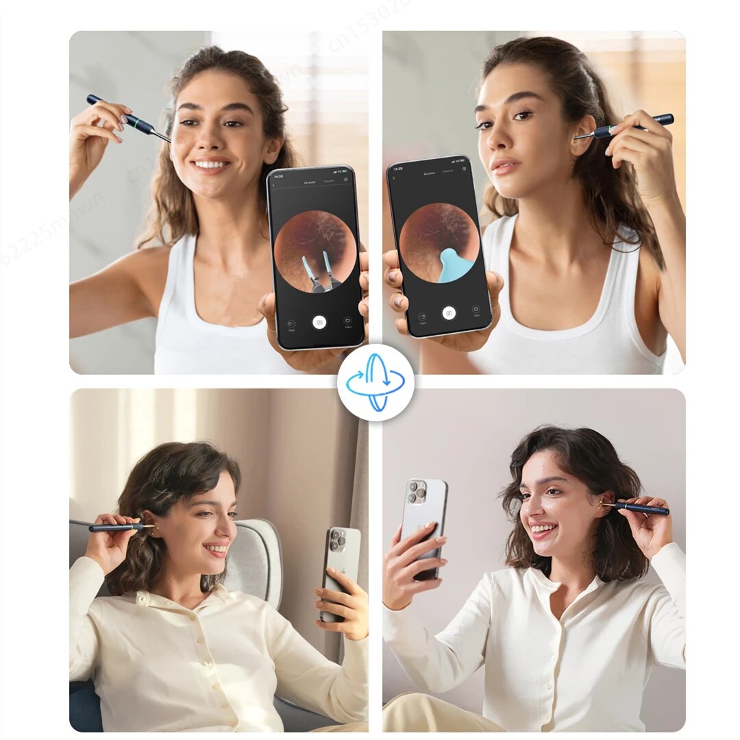 Bebird Note5 Pro เครื่องทําความสะอาดหู Smart Visual Ear Wax Removal Sticks HD แหนบ Earpick Mini กล้อง Otoscope