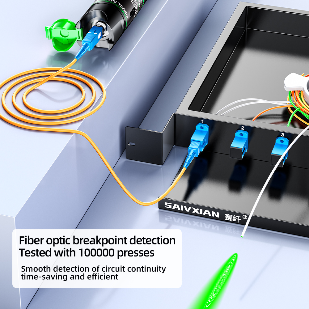 SAIVXIAN 視覚的障害ロケータ充電式光ファイバーグリーンライトペン 15/30MW 光ファイバーテスター強力な光通過ペンテスト