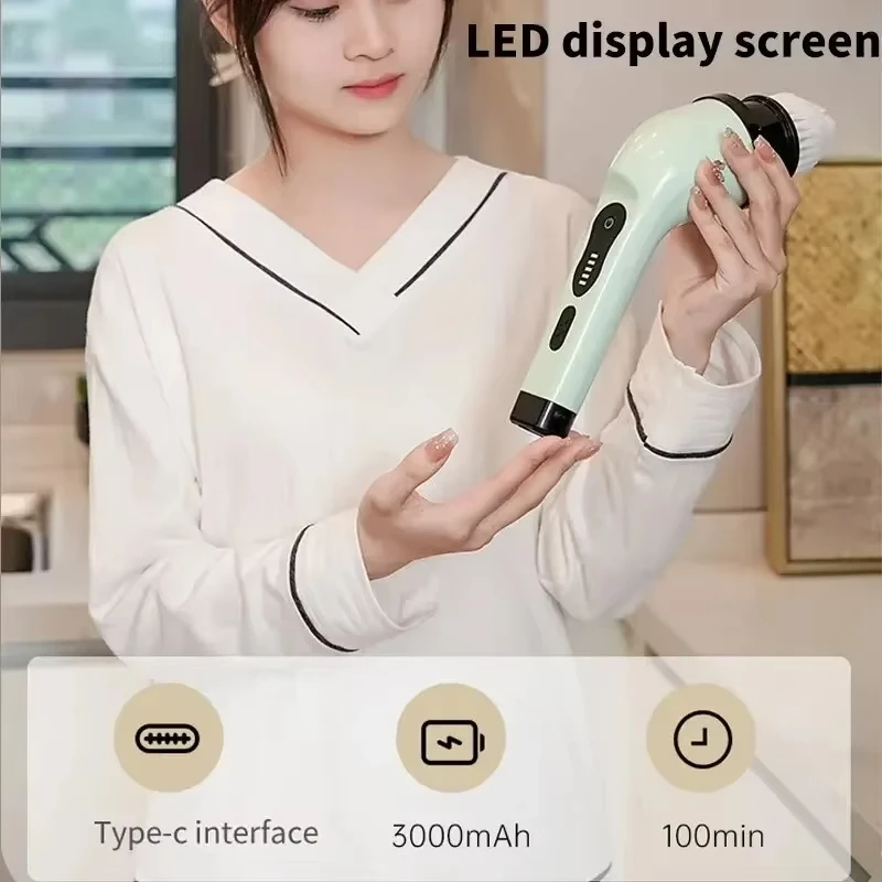 Xiaomi Super 9-in-1 แปรงทําความสะอาดไฟฟ้าไร้สายไฟฟ้าแปรงทําความสะอาดโรตารี่แปรงทําความสะอาดห้องอาบน้ําห้องครัวห้องน้ําบ้าน