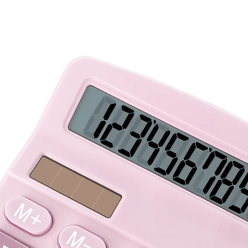 Calculadora eletrônica de 12 dígitos, calculadora solar, fonte de alimentação dupla, para casa, escritório, escola, ferramentas de contabilidade financeira