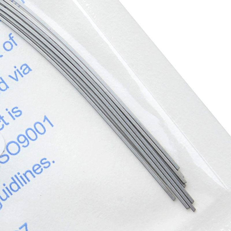 10 unidades/pacote azdent dental ortodôntico arco fios super elástico niti redondo/retangular forma natural arcos dentais fio