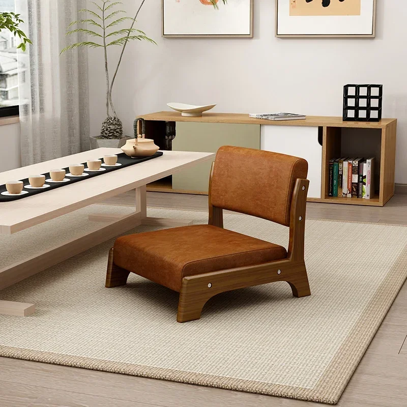 Tatami moderno, sofá perezoso, muebles japoneses para sala de estar, suelo trasero, ventanal nórdico bajo