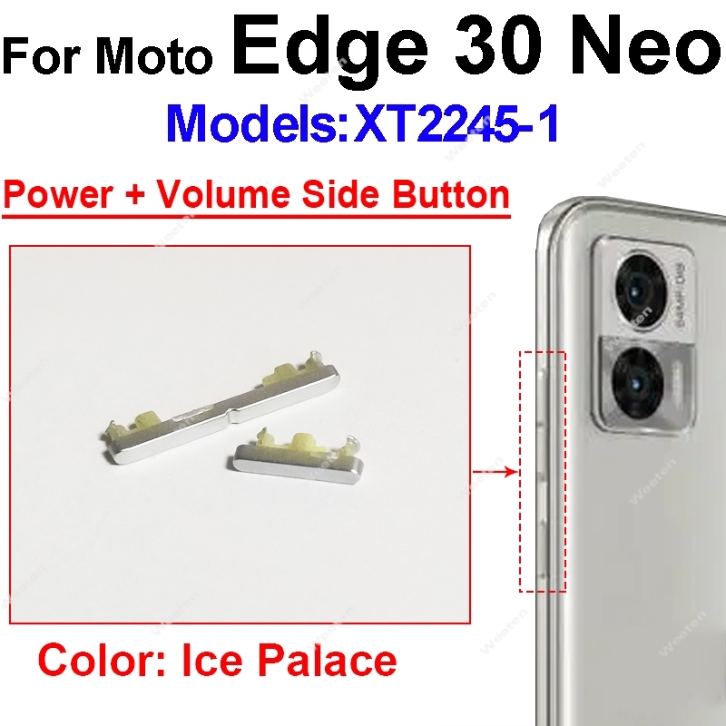 Power Volume Button für Motorola Moto Edge 30 Neo Edge 30neo On Off Power Volume Side Key Flex kabel teile