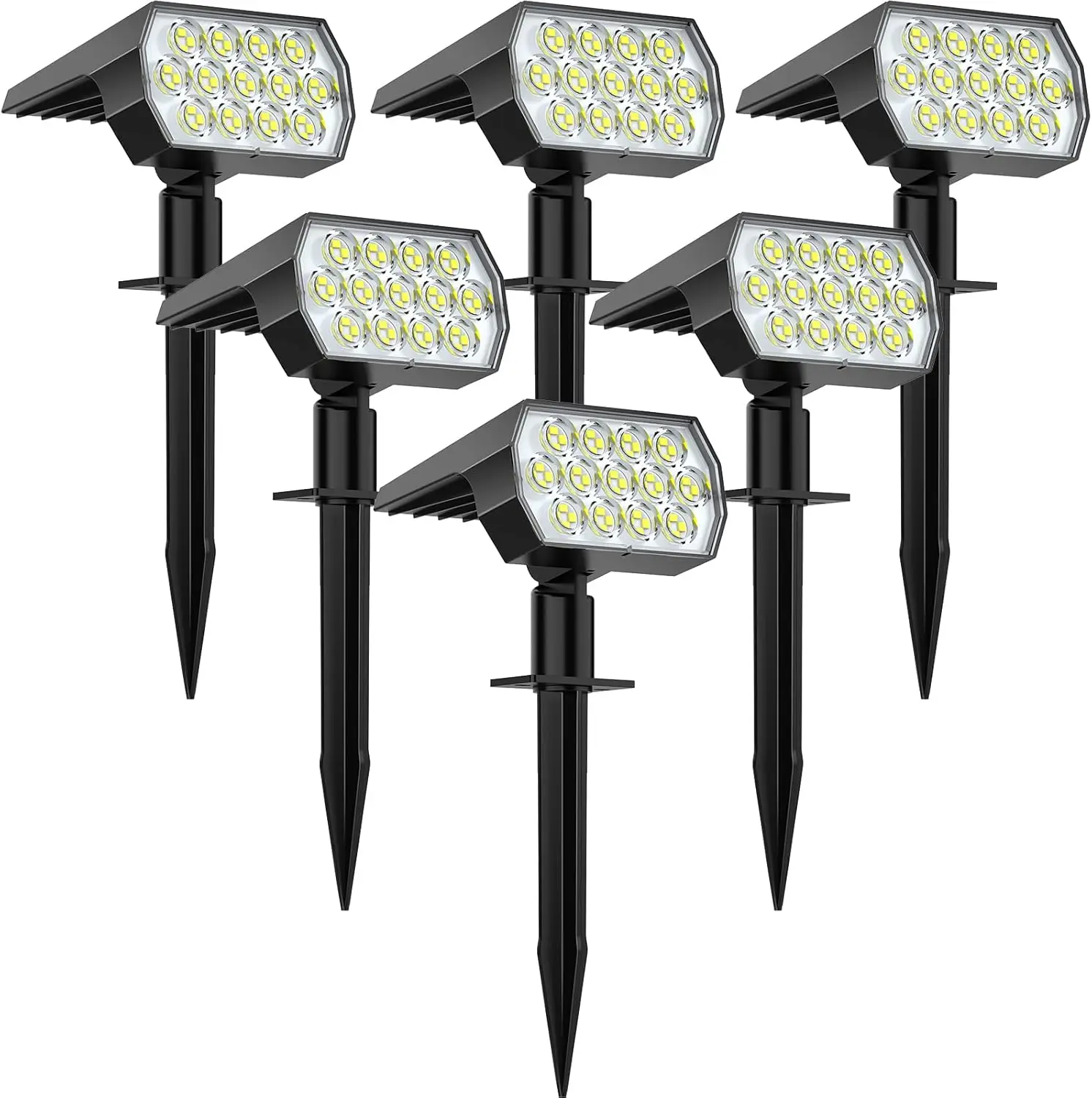 Luzes solares ao ar livre52 led 3 modos solares paisagem holofotes ip65 luzes de parede à prova dip65 água para passarela quintal jardim