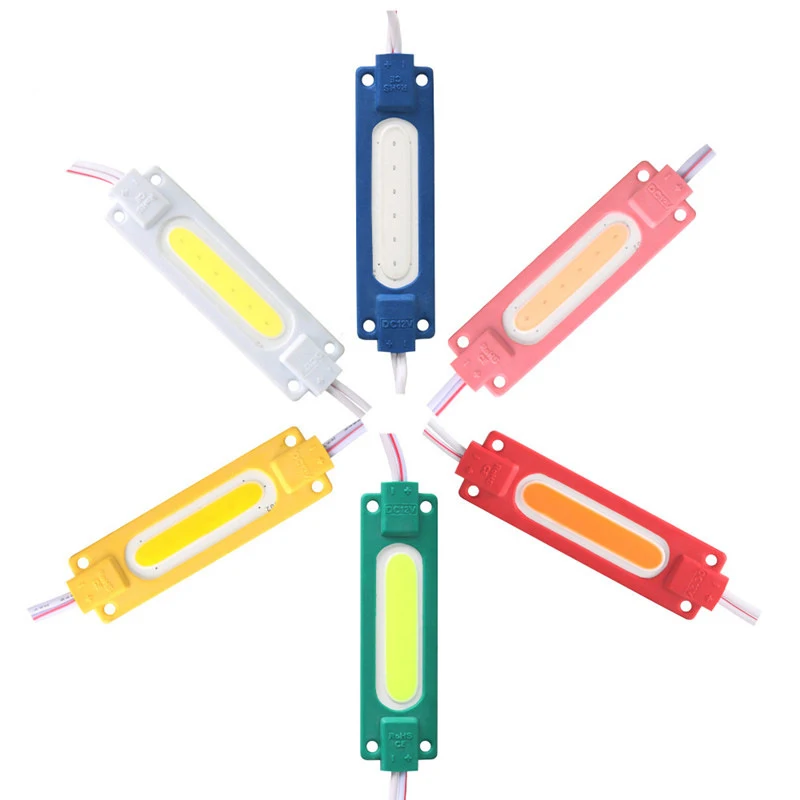 20pcs Super Bright LED COB Module Light 12V IP65 Waterproof Backlight for Shop Signboard Advertisement Sign Letter Decor Lamp