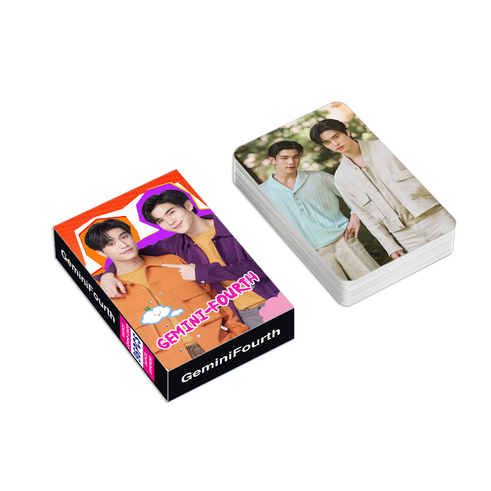 สติกเกอร์โลโมแบบเลเซอร์รูปดาวไทย96ชิ้น/เซ็ตโปสการ์ดขนาดเล็กรูปคนเมถุนและคนที่สี่ของขวัญคอสเพลย์ HD