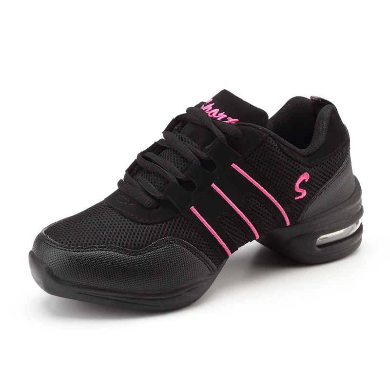 Moda dziewczęca Buty do tańca nowoczesnego Dzianinowe buty jazzowe Dziewczęce elastyczne trampki z poduszką powietrzną do treningu tanecznego
