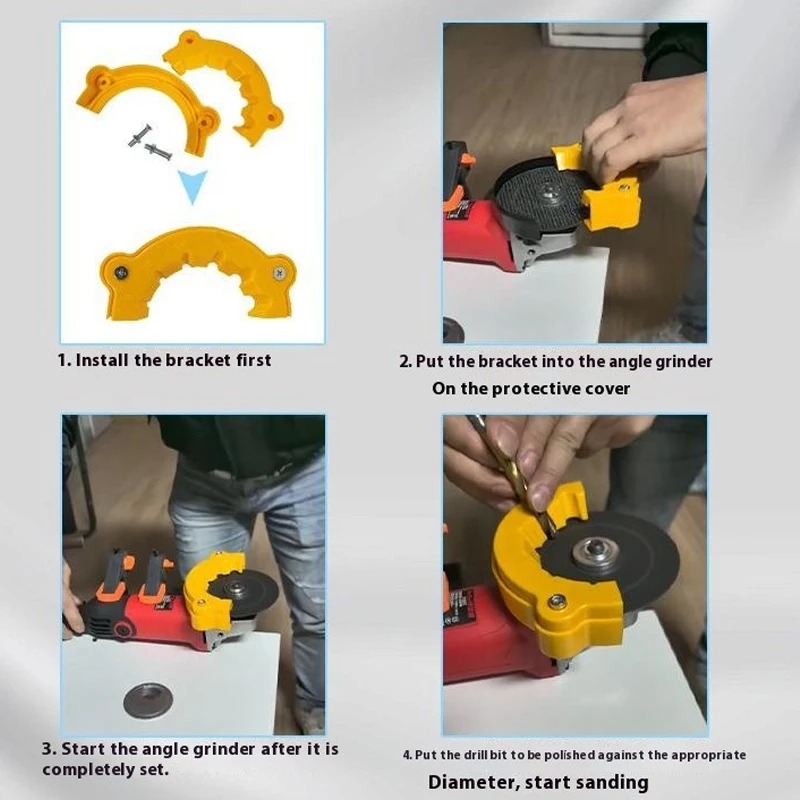Afilador de brocas multiusos de 4-12mm, herramienta de pulido y pulido, piezas de herramientas alimentadas, amoladora angular aplicable creatina