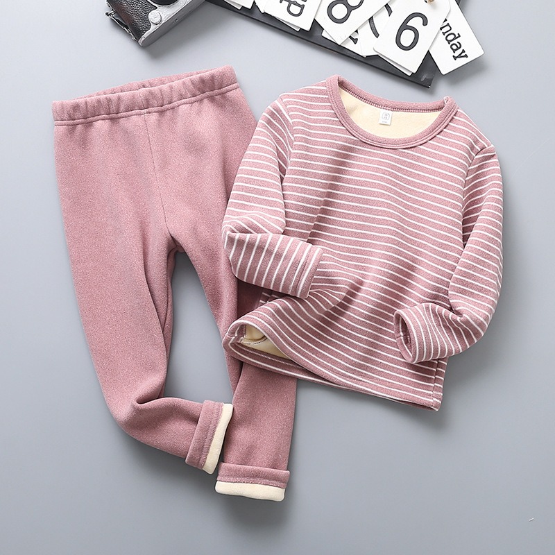 Nuevo 2024 Otoño Invierno niños espesar pijamas cálidos bebés niños niñas dibujos animados pijamas de manga larga ropa de dormir para niños conjuntos de ropa