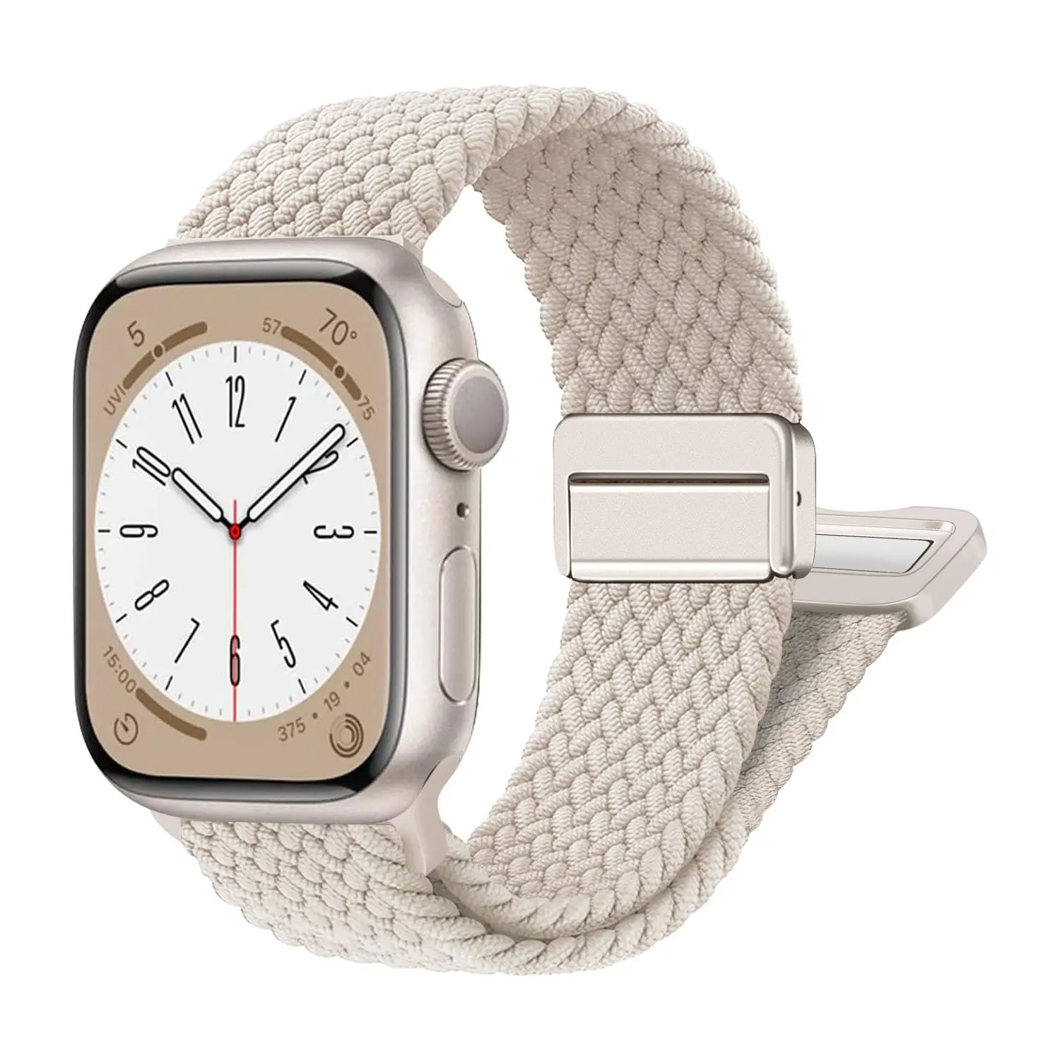 Correa de nailon para Apple Watch, pulsera con hebilla magnética de 44mm, 40mm, 45mm, 49mm, 41mm y 38mm, serie iWatch se 7, 3, 5, 6, 8, 9, Ultra 2