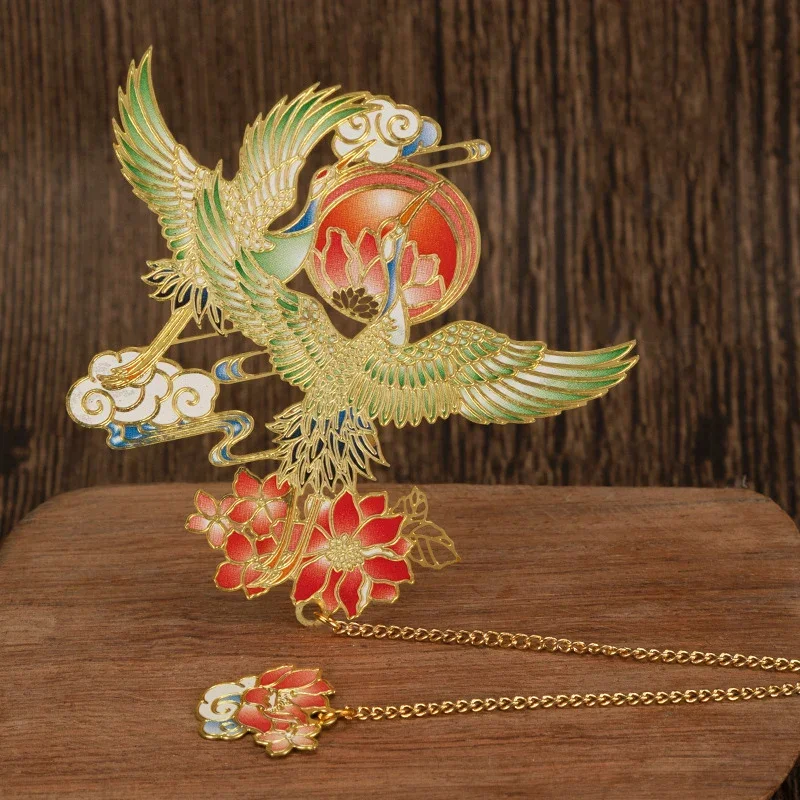 Kim Loại Sang Trọng Đánh Dấu Trang Trung Quốc Phong Cách Retro Hình Dáng Con Vật Văn Phòng Phẩm Sáng Tạo Giáo Viên Trường Học Sinh Vật Dụng Văn Phòng