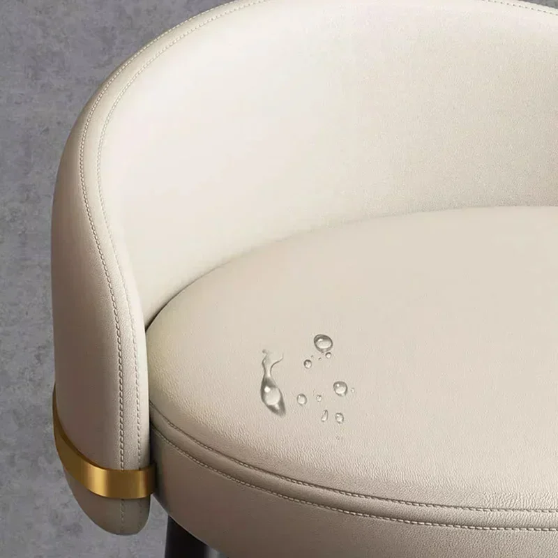 Chaise de Bar Ronde Moderne et Luxueuse pour Cuisine, Bureau, Réception, Tabouret de Comptoir, Produits Ménagers