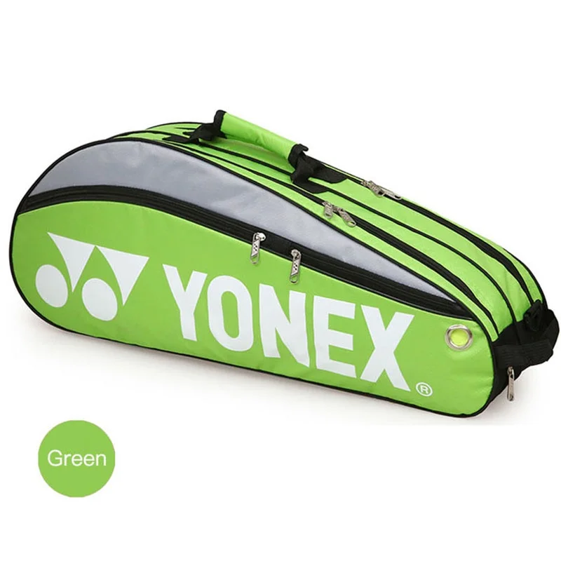 YONEX Original กระเป๋าแบดมินตัน Max สําหรับ 3 ไม้พร้อมช่องใส่รองเท้าลูกแร็กเก็ตกีฬากระเป๋าสําหรับชายหรือหญิง 9332 กระเป๋า